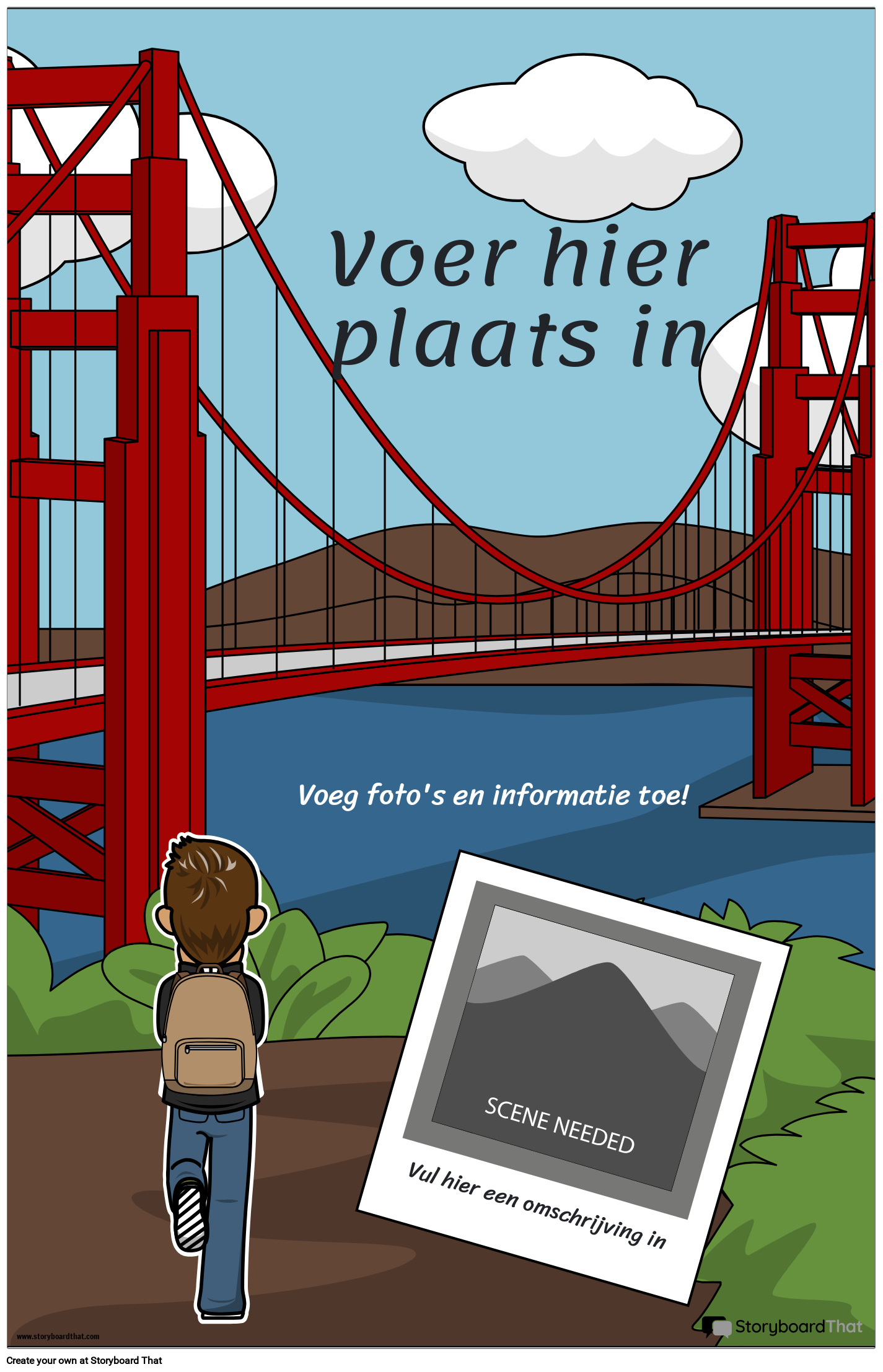 Reisposter Staand Kleur 6