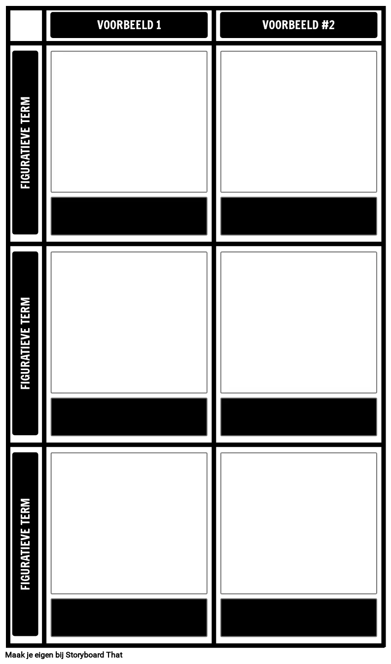 Sjabloon Voor Figuurlijke Taal Meerdere Voorbeelden