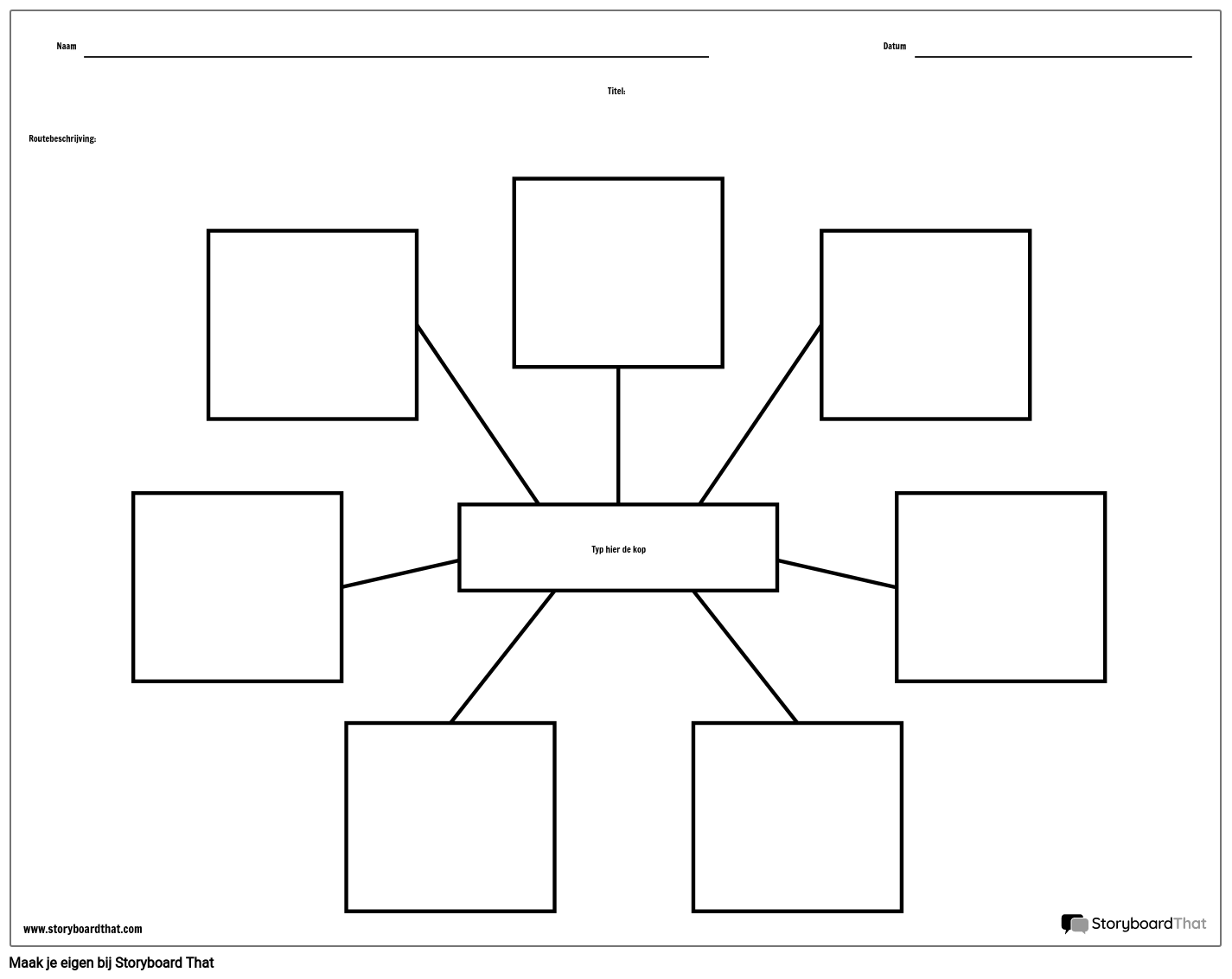 Spinnenkaart - 7 Storyboard by nl-examples