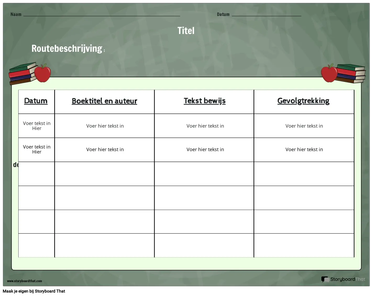 Werkblad Gevolgtrekkingen 6