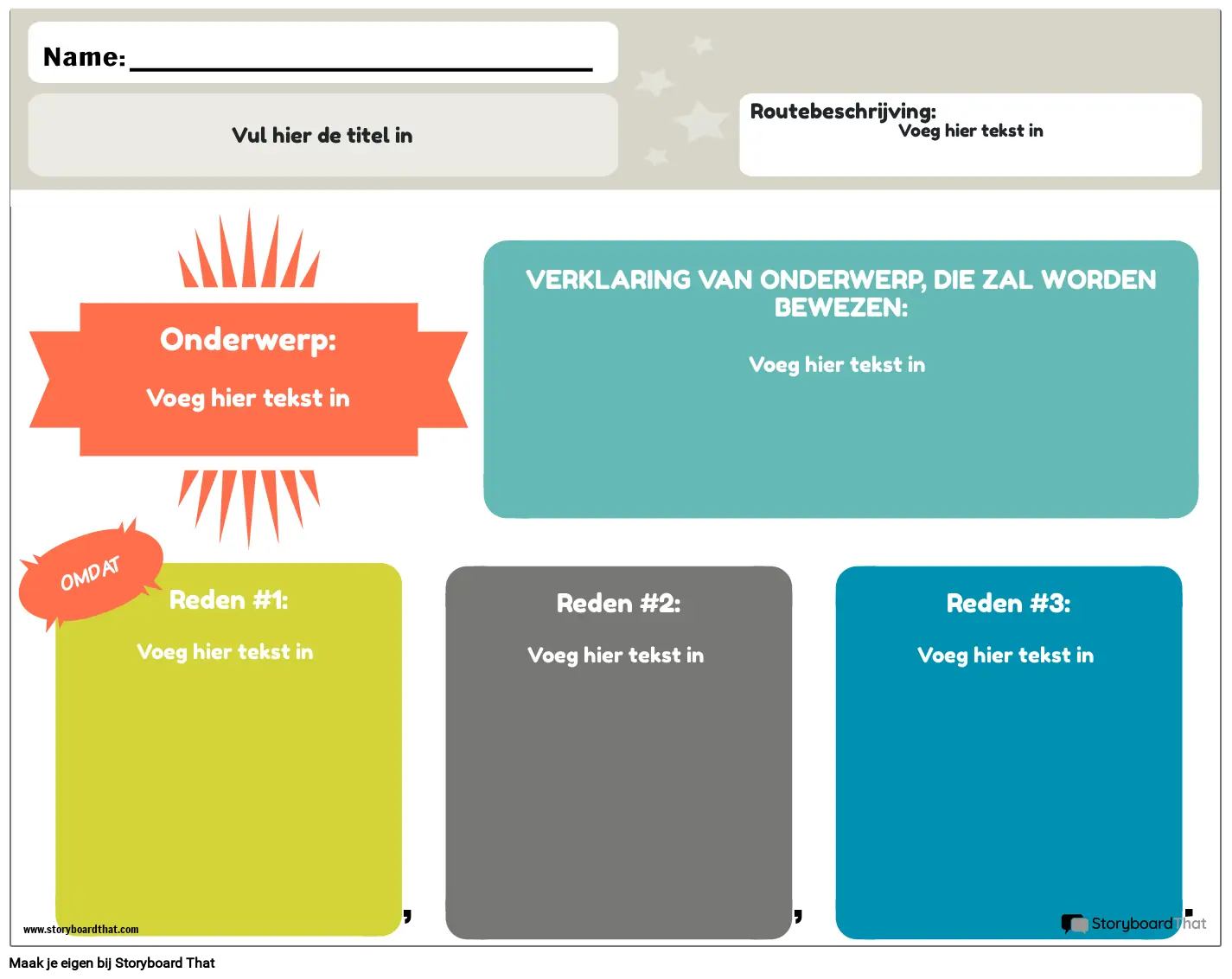 Werkblad Scriptieverklaring Kleur Liggend 9