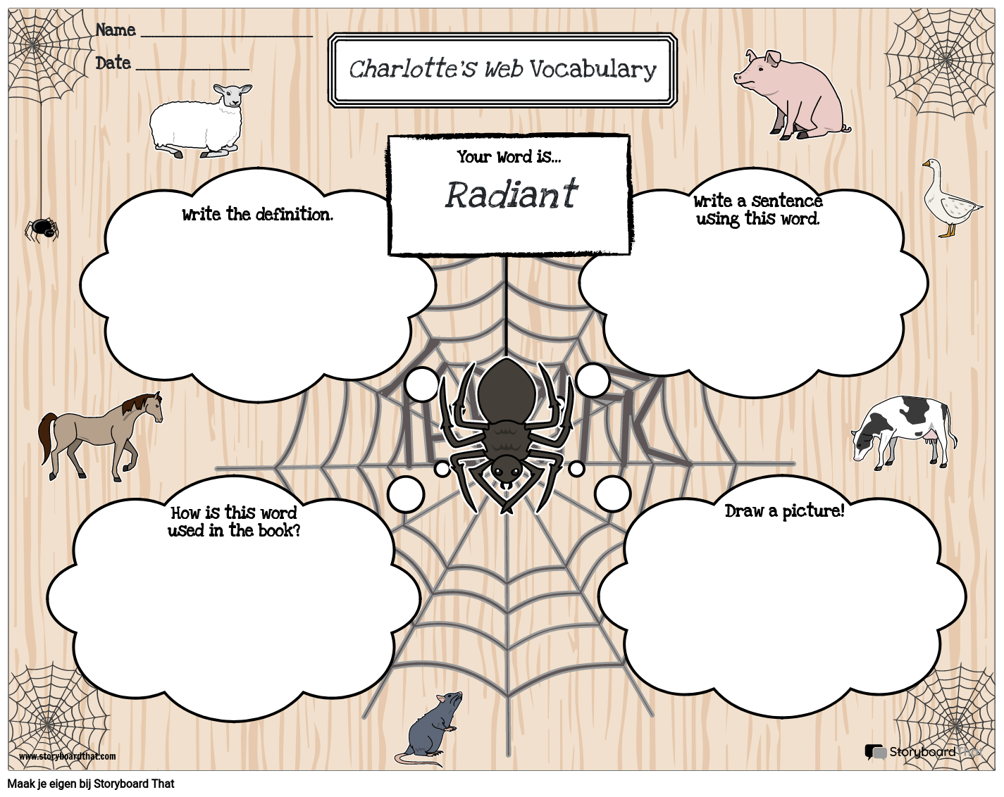 Woordenschat Voorbeeld Storyboard Per Nl examples