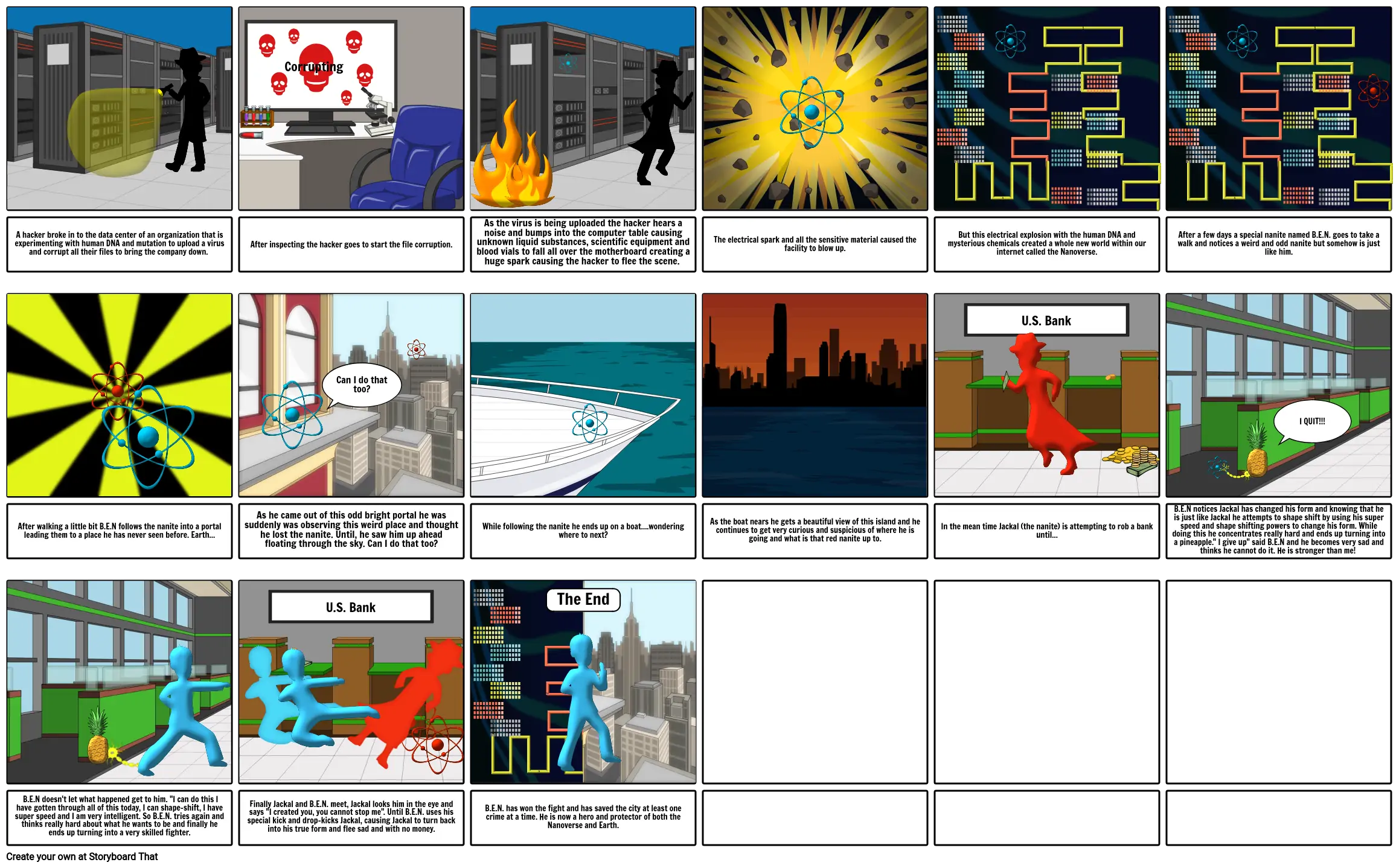 Epic Hero Storyboard Storyboard par nl768133