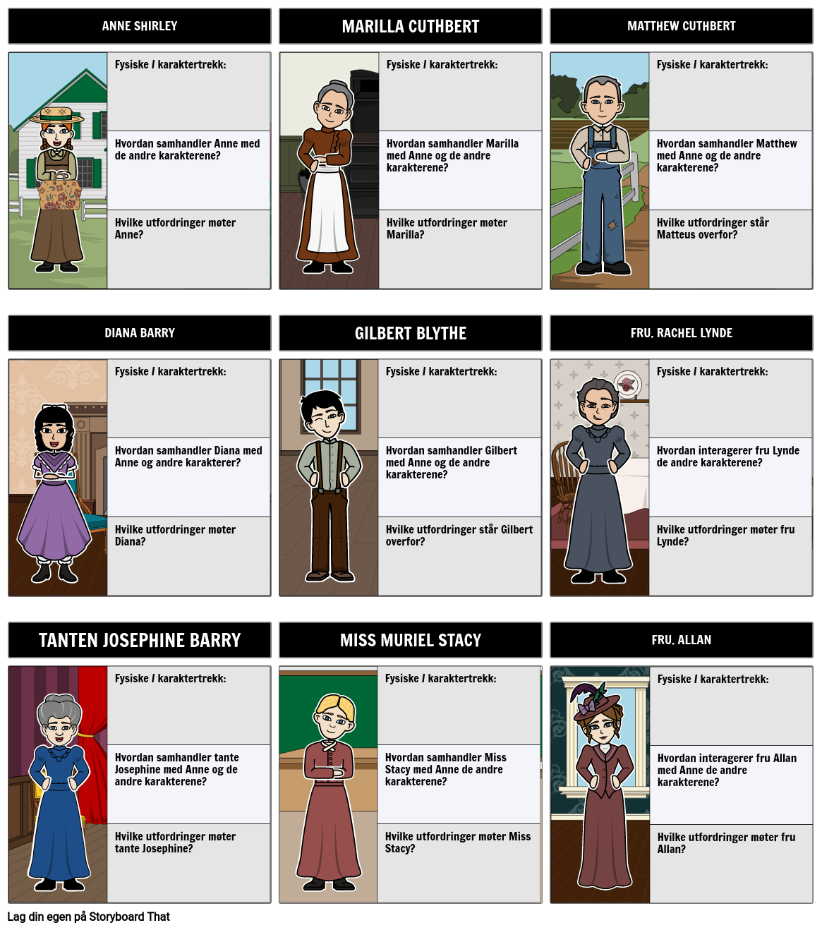 anne-of-green-gables-characters-storyboard-por-no-examples