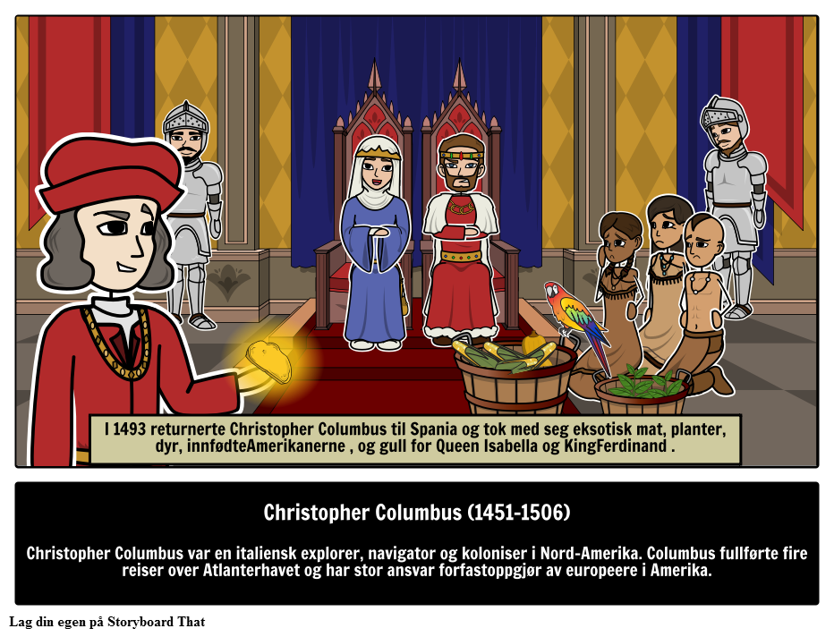 Hvem var Christopher Columbus? Storyboard por noexamples