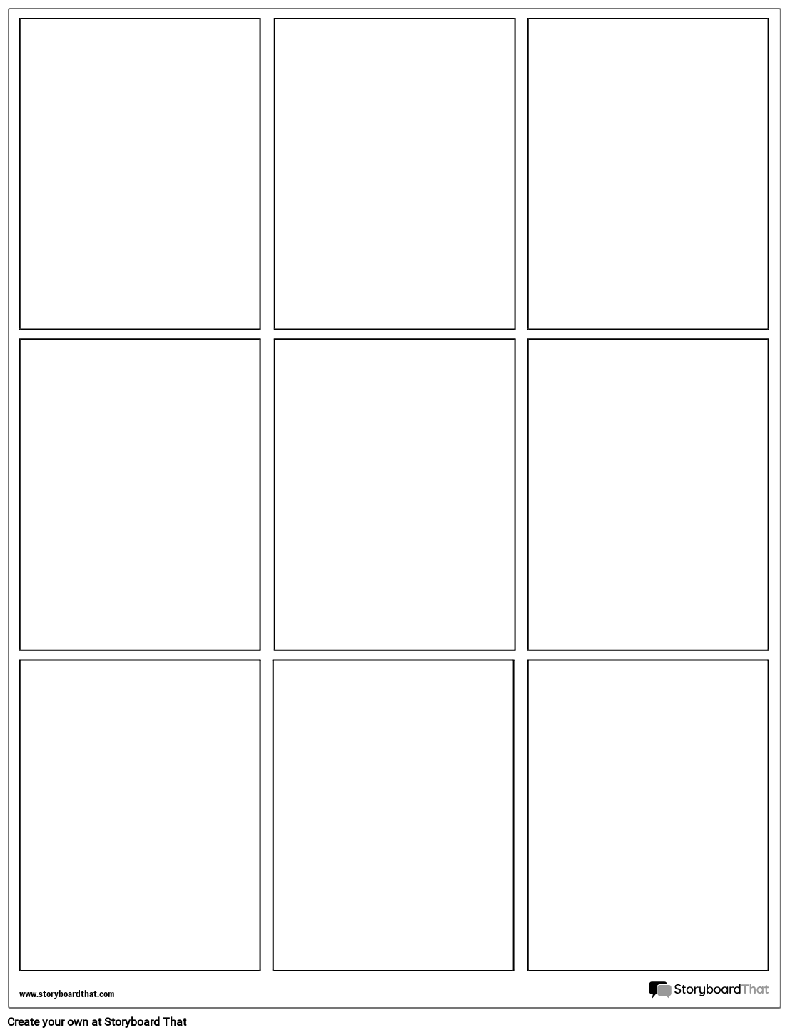 Grafisk Roman Layout-rutenett med 9 Jevne Rammer