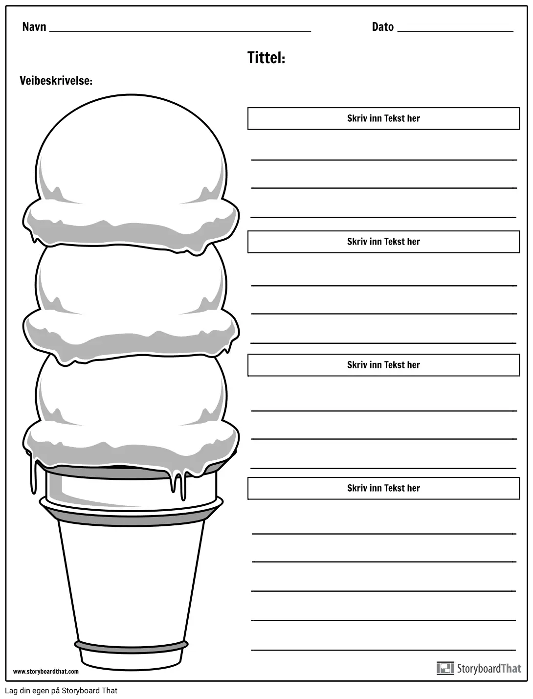 Ice Cream Cone Paragraph