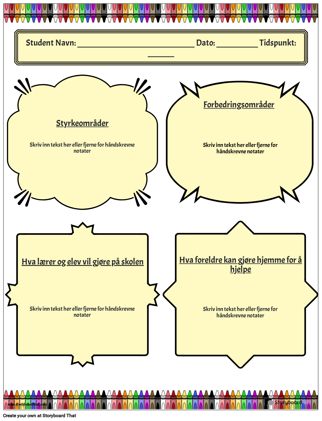 Konferanse 1 Storyboard Von No examples