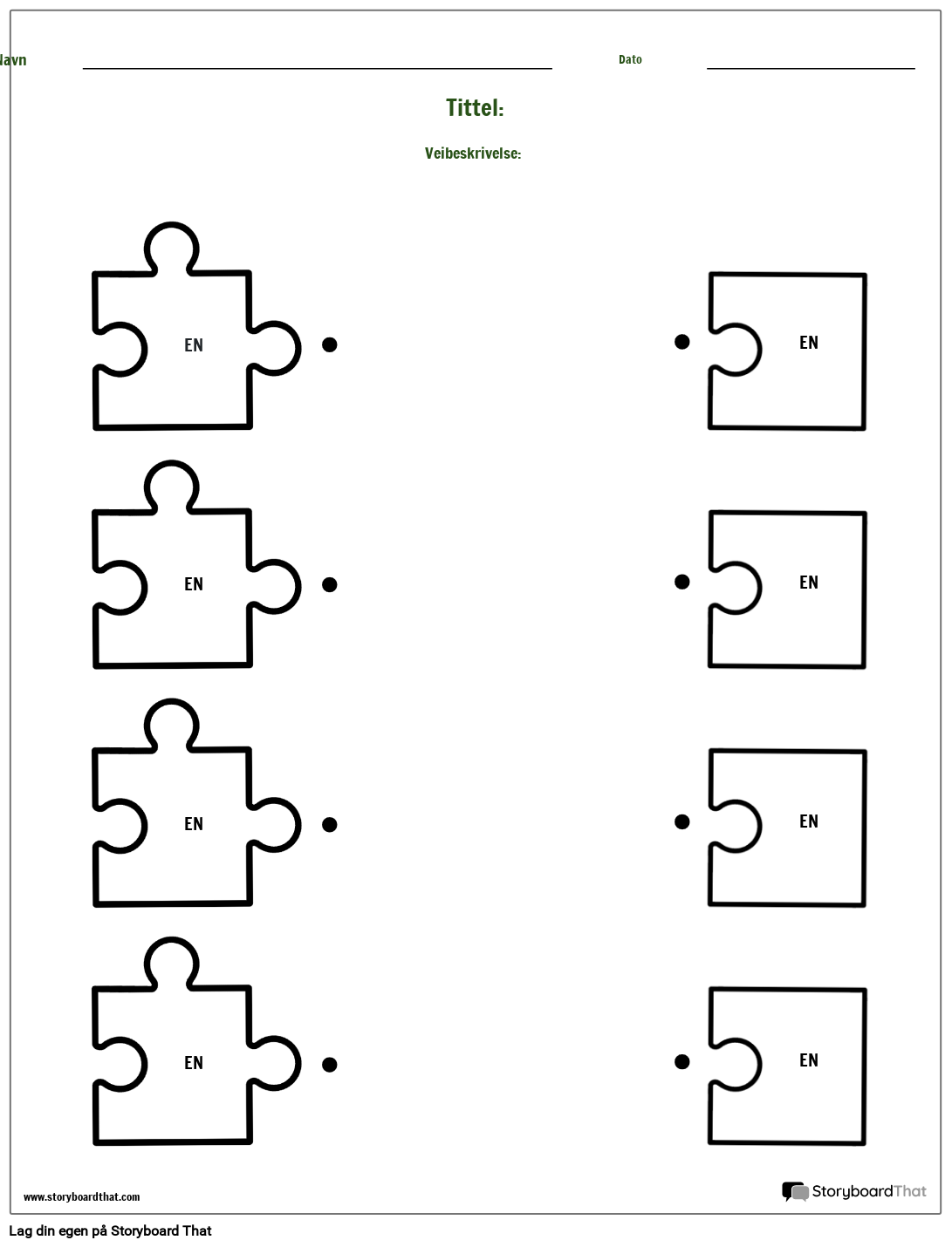 Puzzle Matching Type Mal Storyboard od Strane no-examples