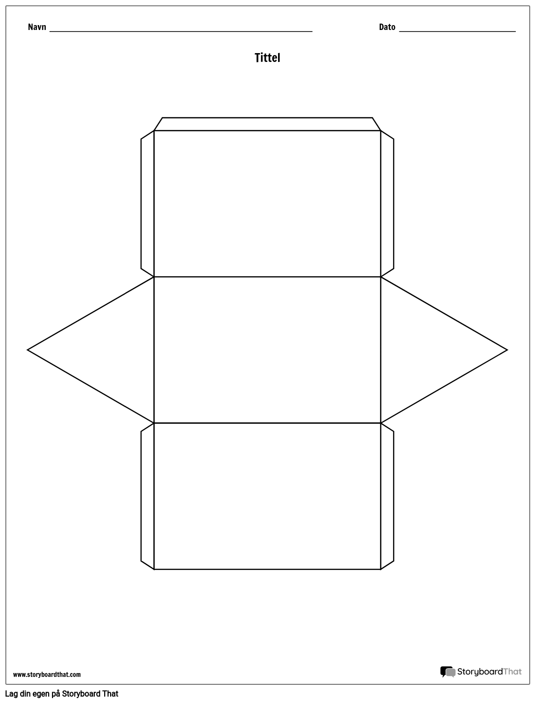 Triangular Story Cube Storyboard by no-examples