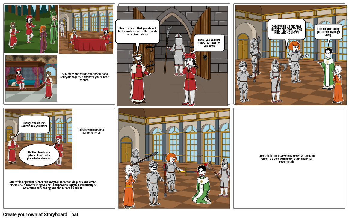 Thomas becket Storyboard by noob_creator123