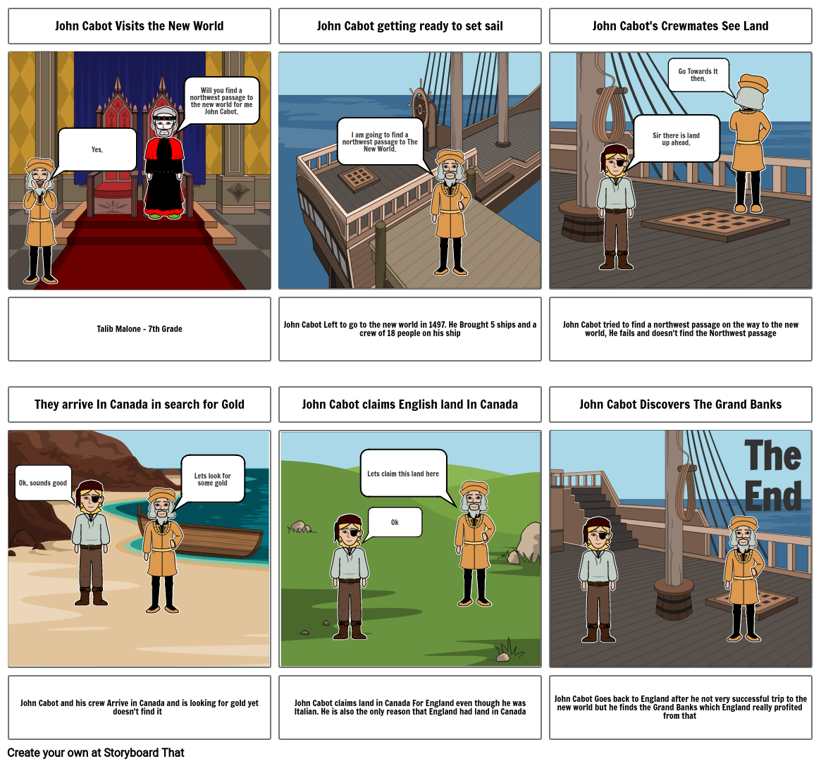 JOHN CABOT Storyboard por npmm6