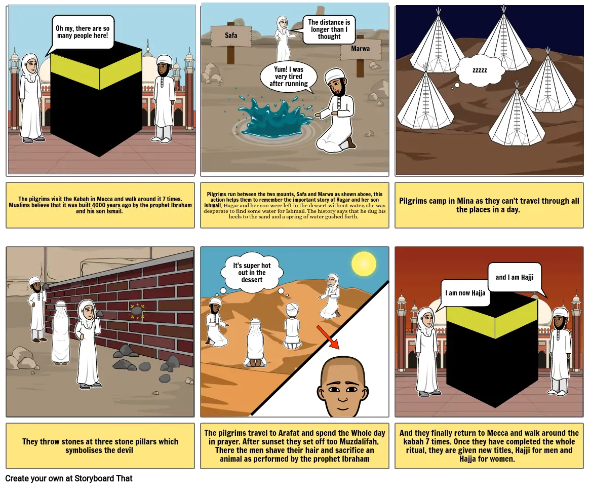 Hajj story board