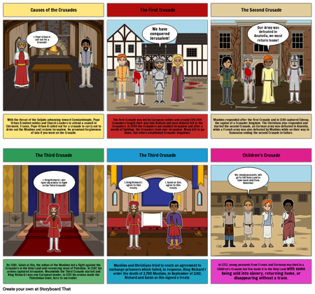 The Crusades Storyboard by zein