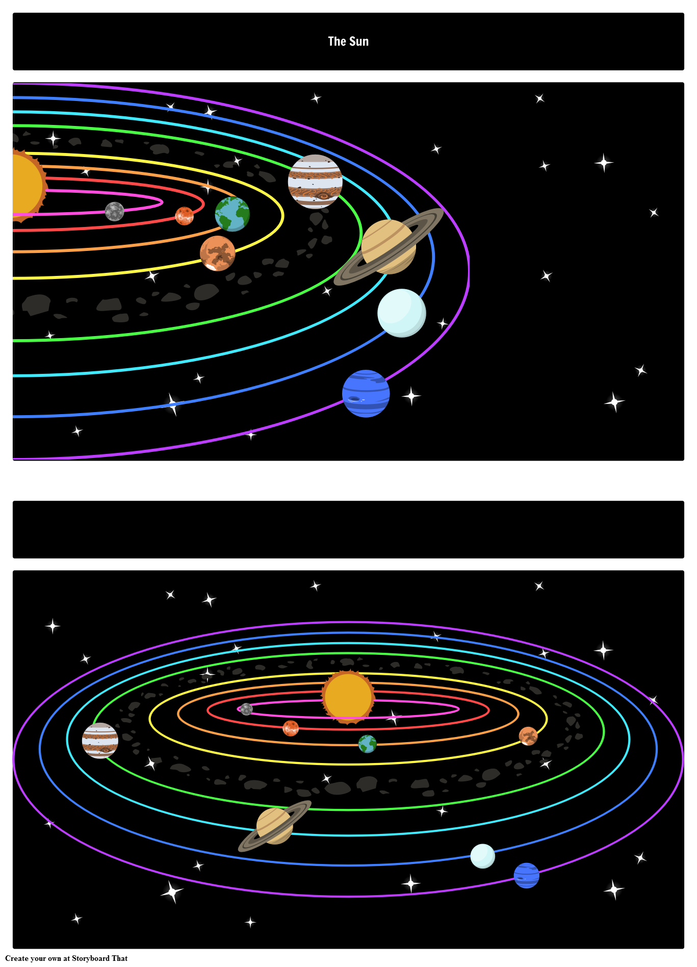 Solar System Storyboard by oliversmith