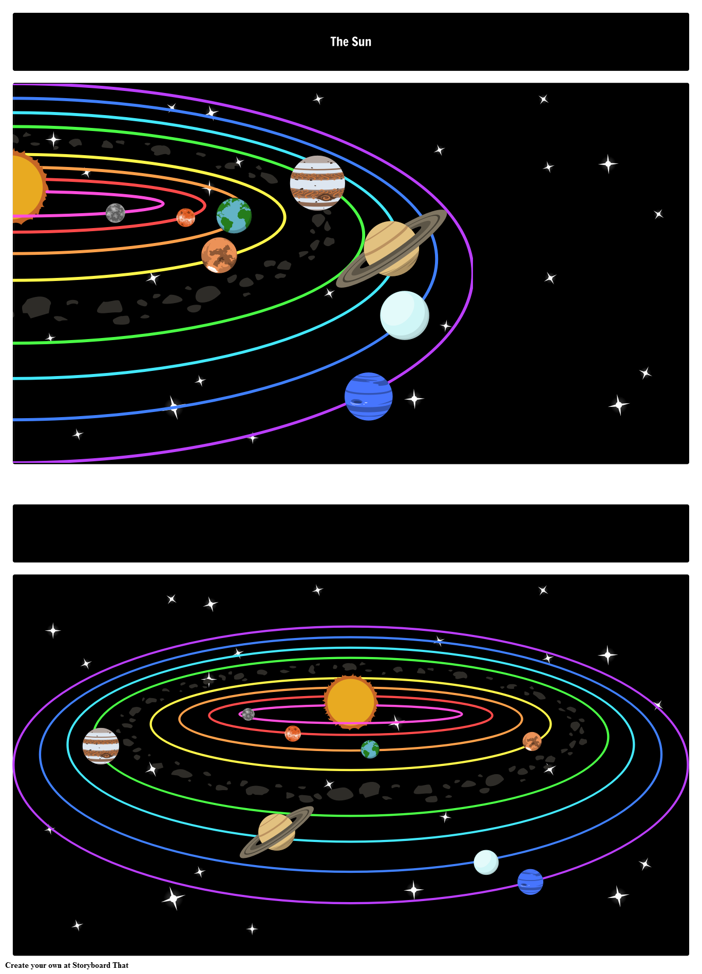 Solar System Storyboard By Oliversmith