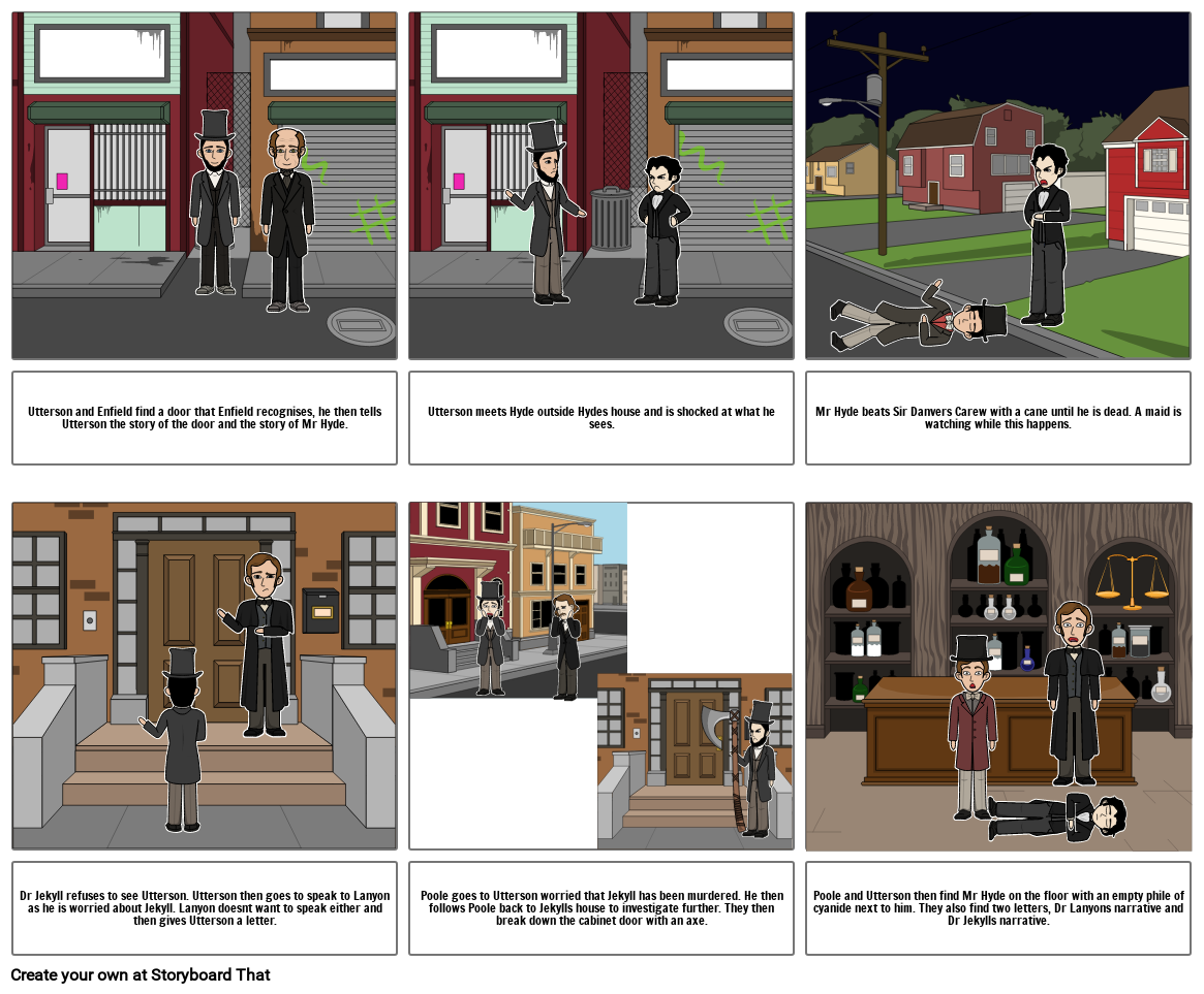 Dr Jekyll and Mr Hyde Storyboard by olivia12-