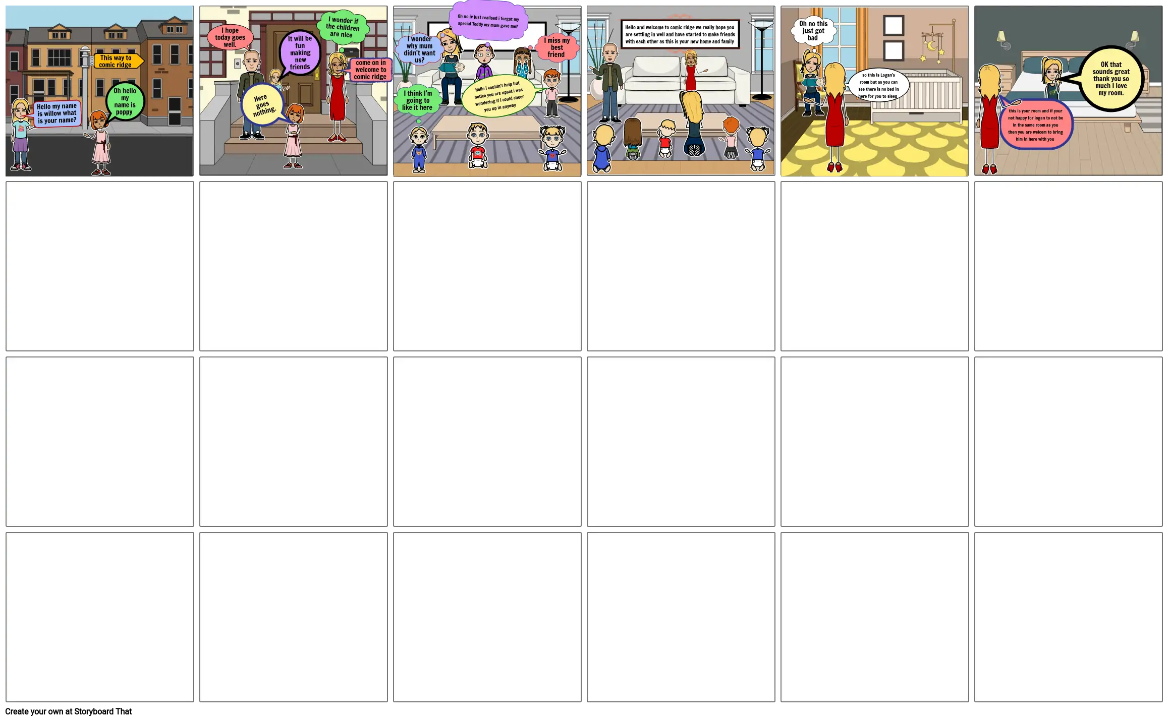 tracey beaker storyboard