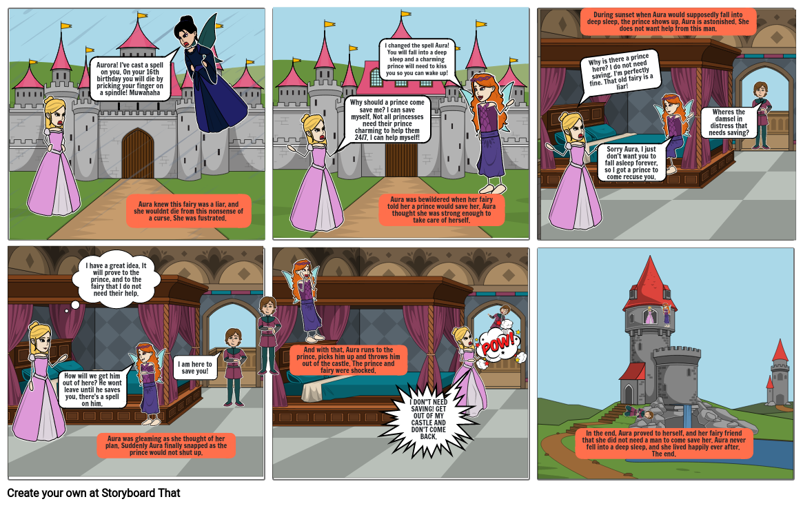 Feminist Fairy Tale Storyboard By Oreothesniper