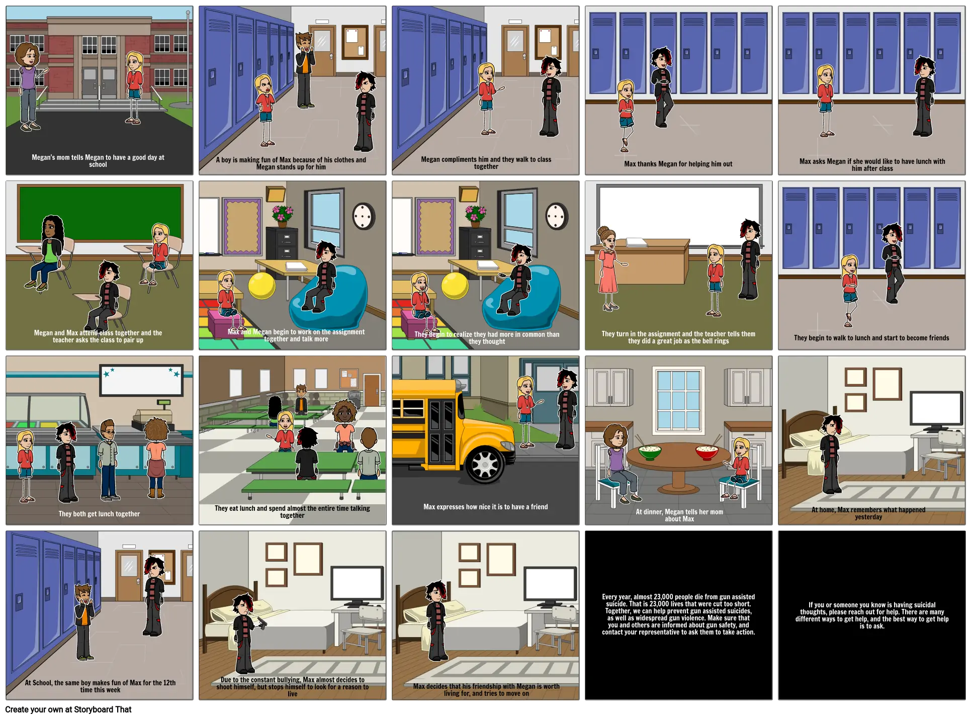 Gun Violence Storyboard