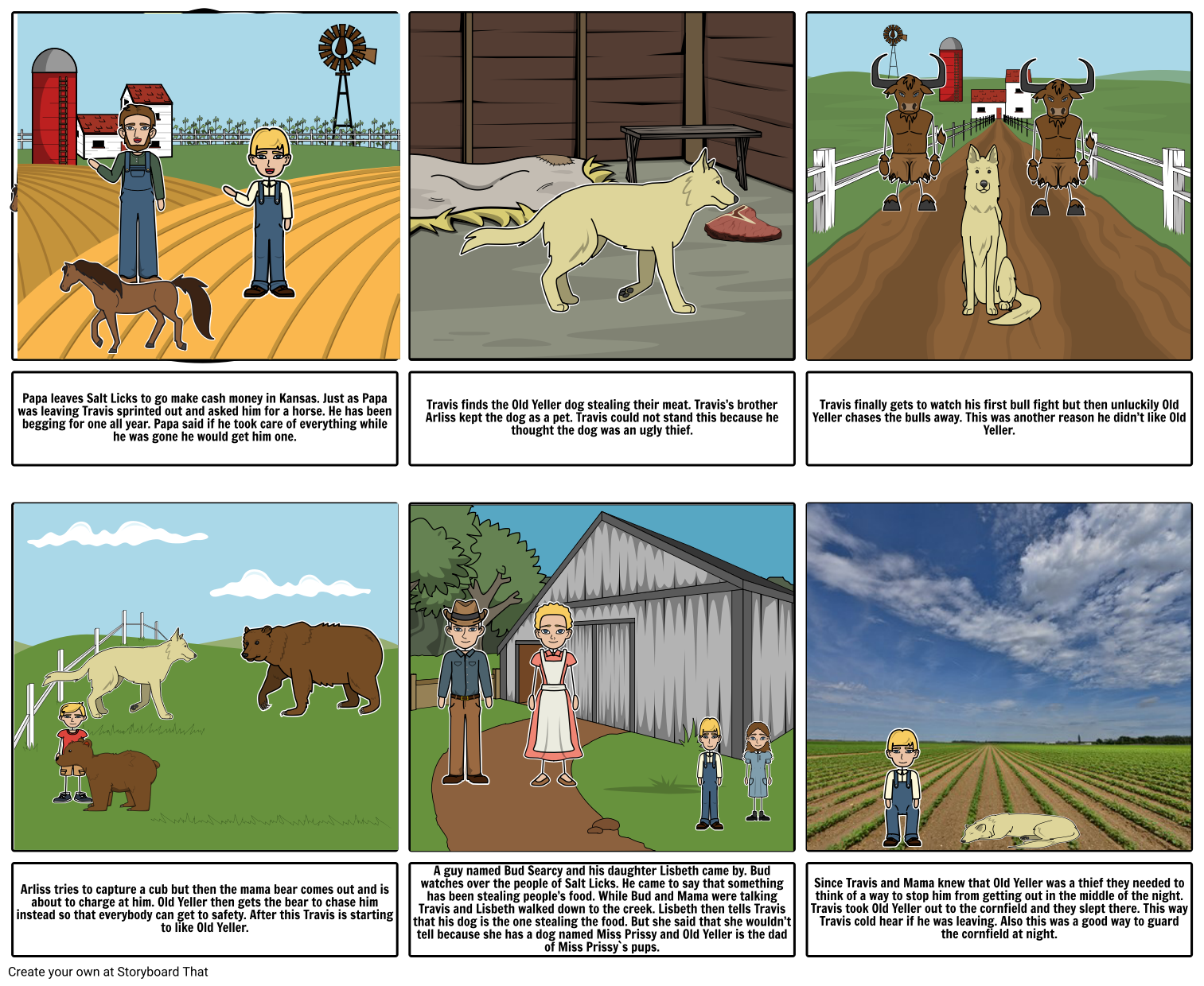 old-yeller-by-fred-gipson-storyboard-by-owentat