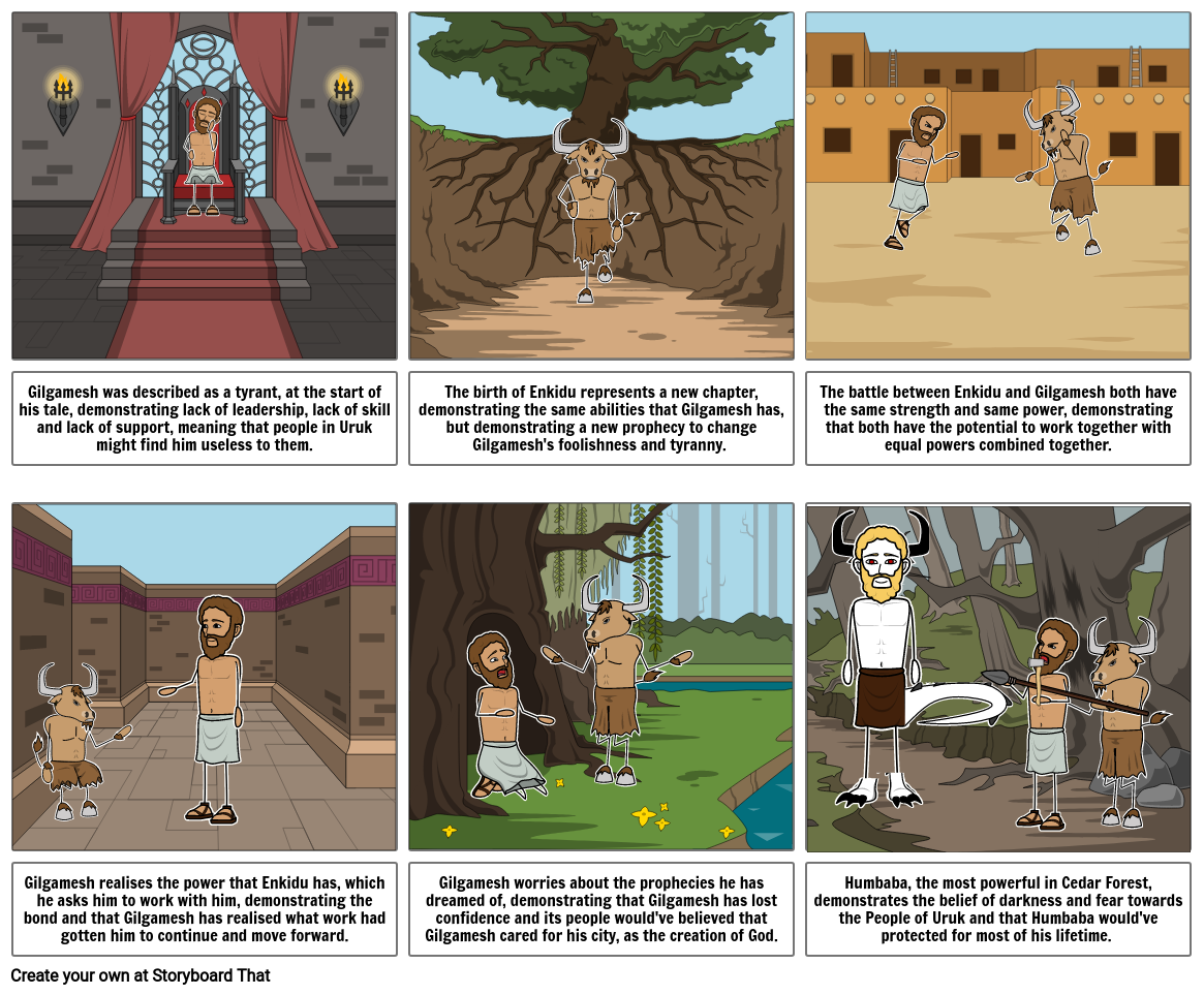 The Epic of Gilgamesh Storyboard by p