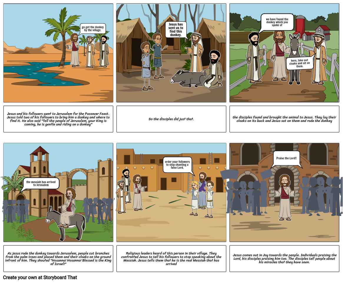 PALM SUNDAY Storyboard by paigenoble