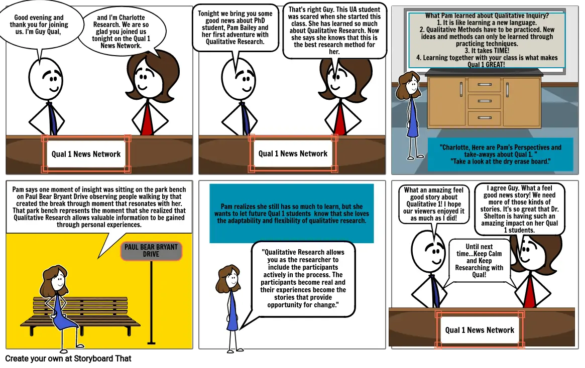 Qualitative 1 Comic Strip for Dr. Shelton&#39;s Class