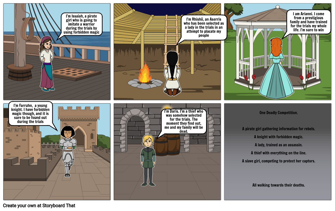 Book main characters Storyboard by person_3