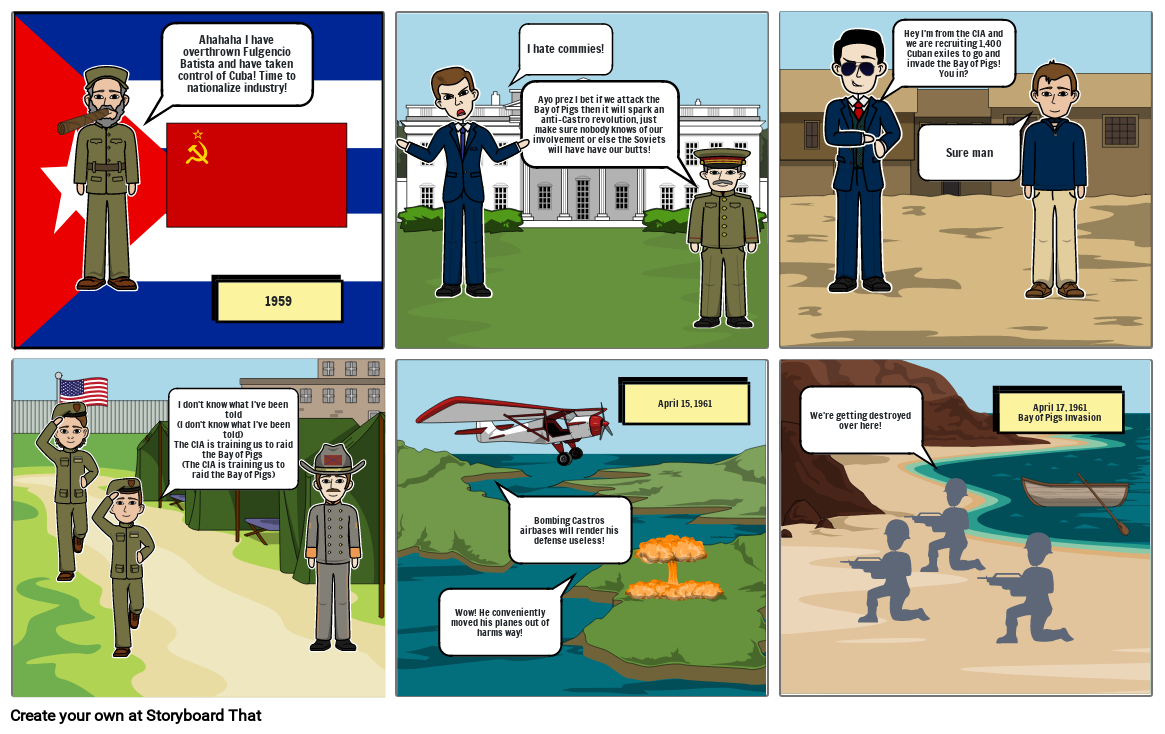 Bay Of Pigs Storyboard By Phantom Inferno   Bay Of Pigs 