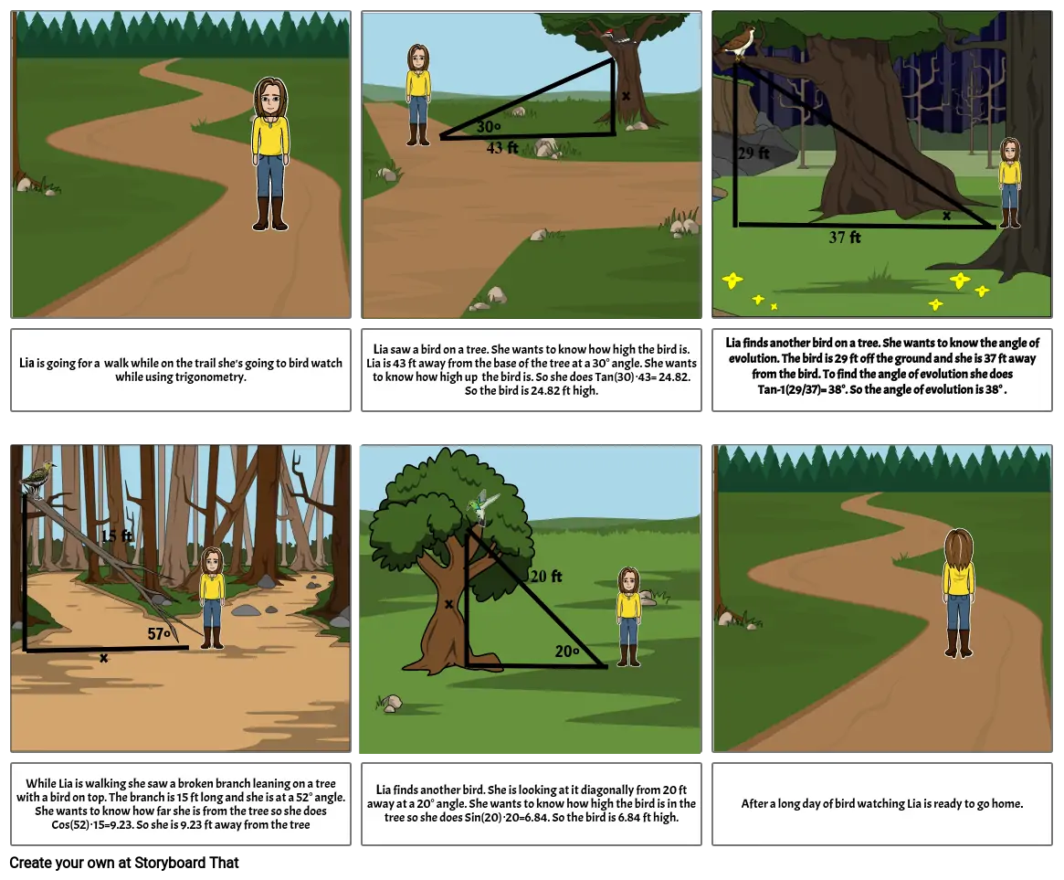 ANGLE OF ELEVATION AND ANGLE OF DEPRESSION COMIC STRIP