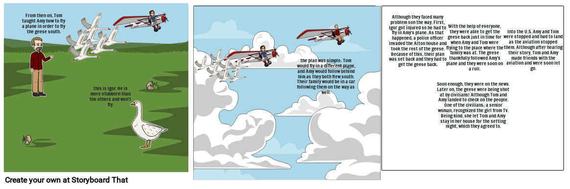 Fly Away Home Storyboard por pia7765