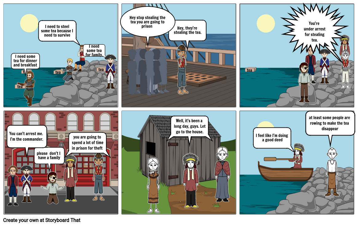 boston tea party consequence Storyboard by piedra