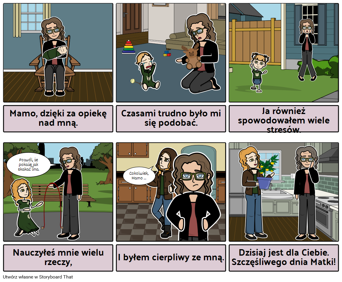 Dzień Matki Storyboard by pl-examples