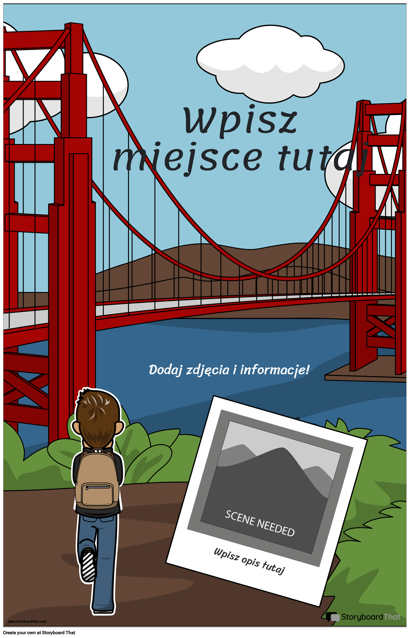 Kolor Portretu Plakatu Podróżniczego 6