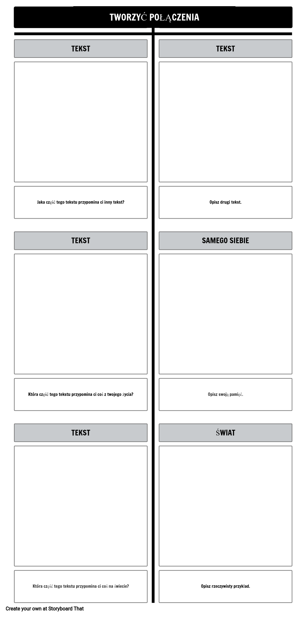 Szablon Wykresu T Połączeń Tekstowych