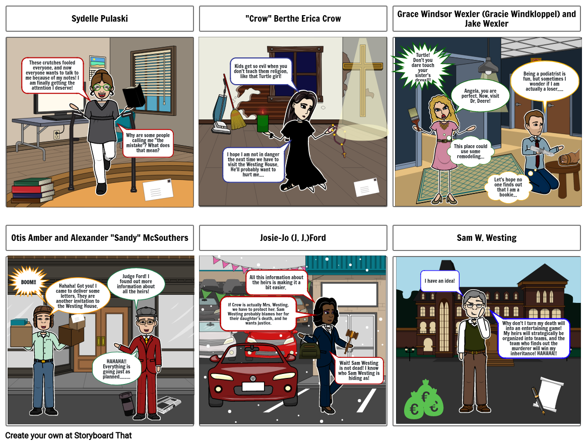 Westing Game Character Page 2