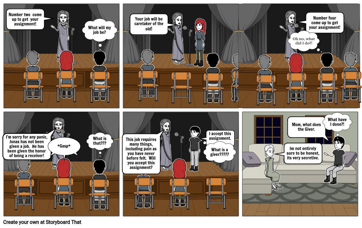 The Giver Storyboard by pmont