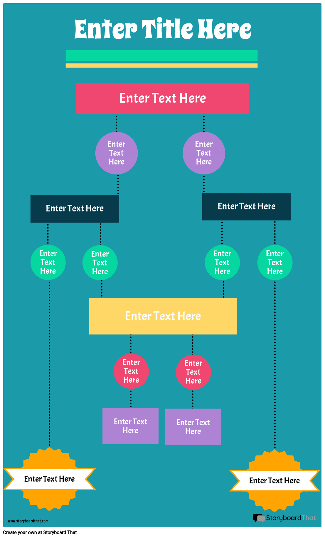 Flow Chart Infographic 4 Storyboard Por Poster templates