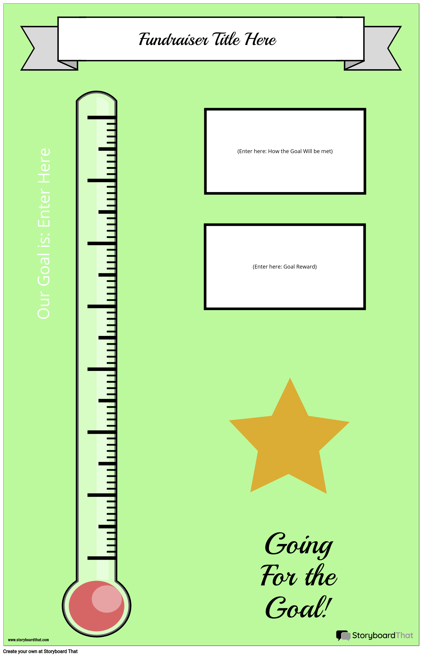 fundraising poster template