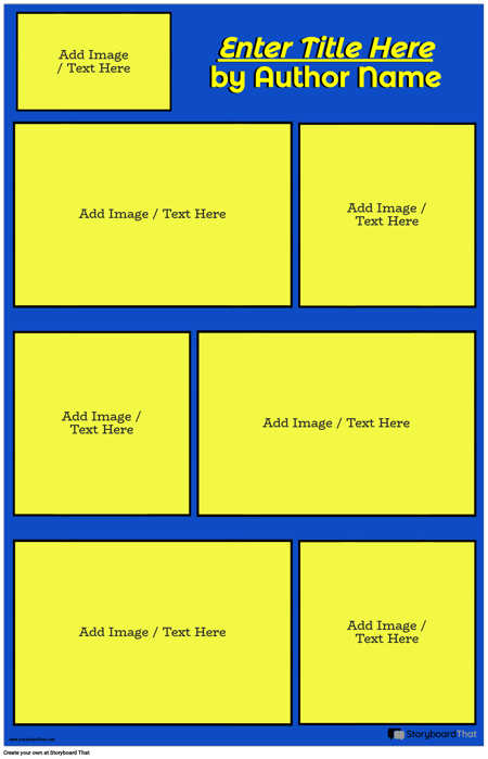 Graphic Novel Example Blue and Yellow