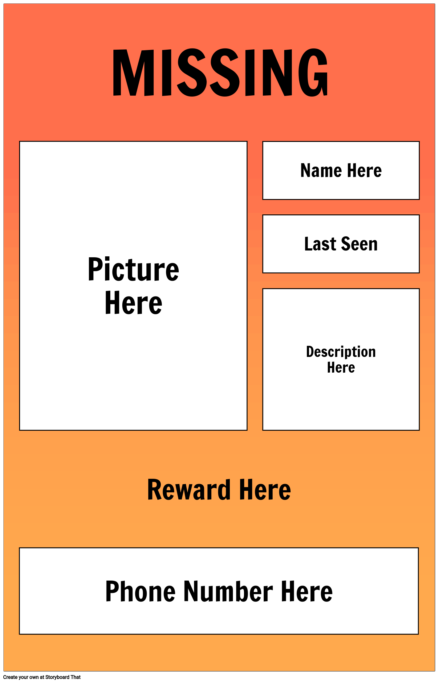 Poster for Students | Create Wanted Posters | That
