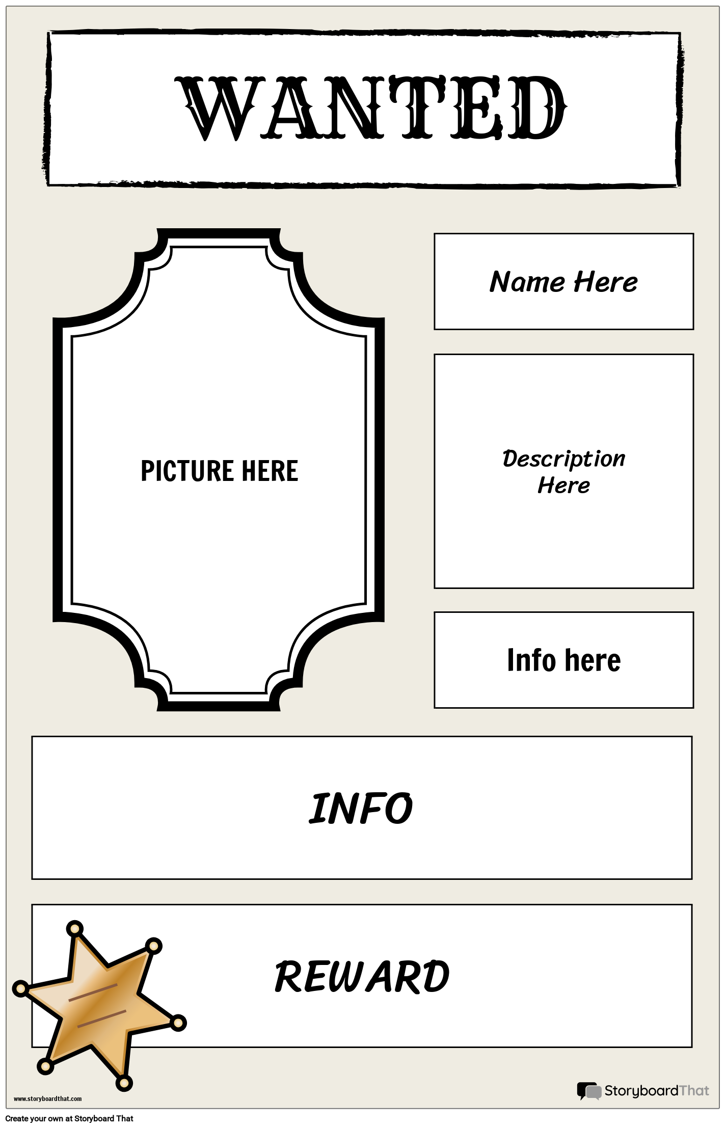 Wanted Poster 2 Poster templates