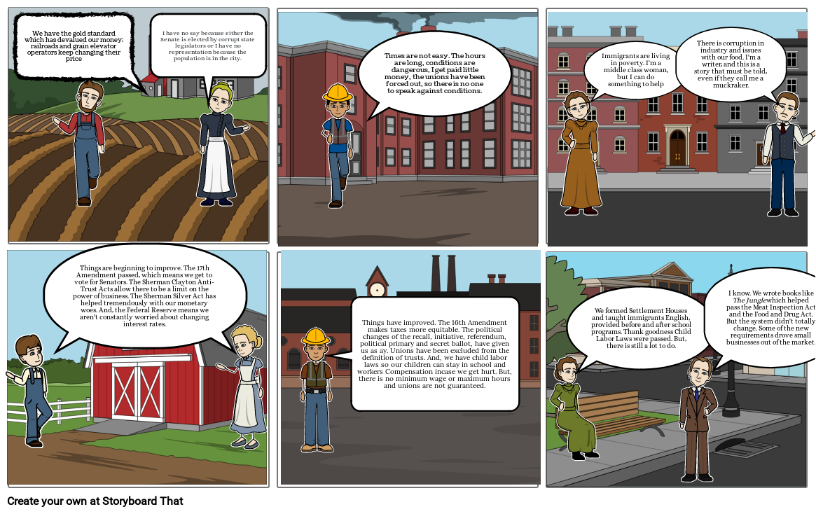 Progressive Era Storyboard por poulinc