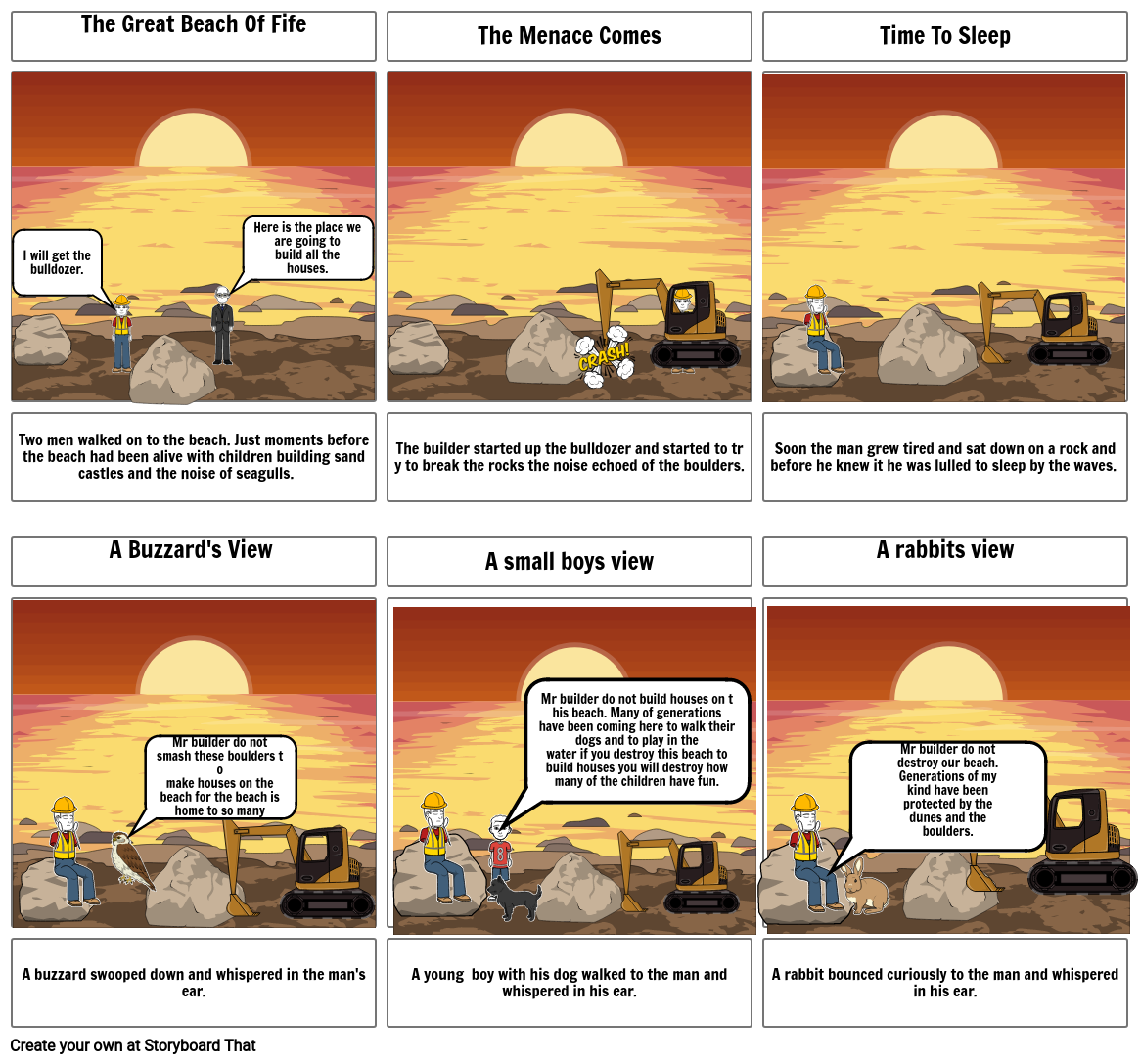 The Great Beach Of Fife - Part I Storyboard by ps0968