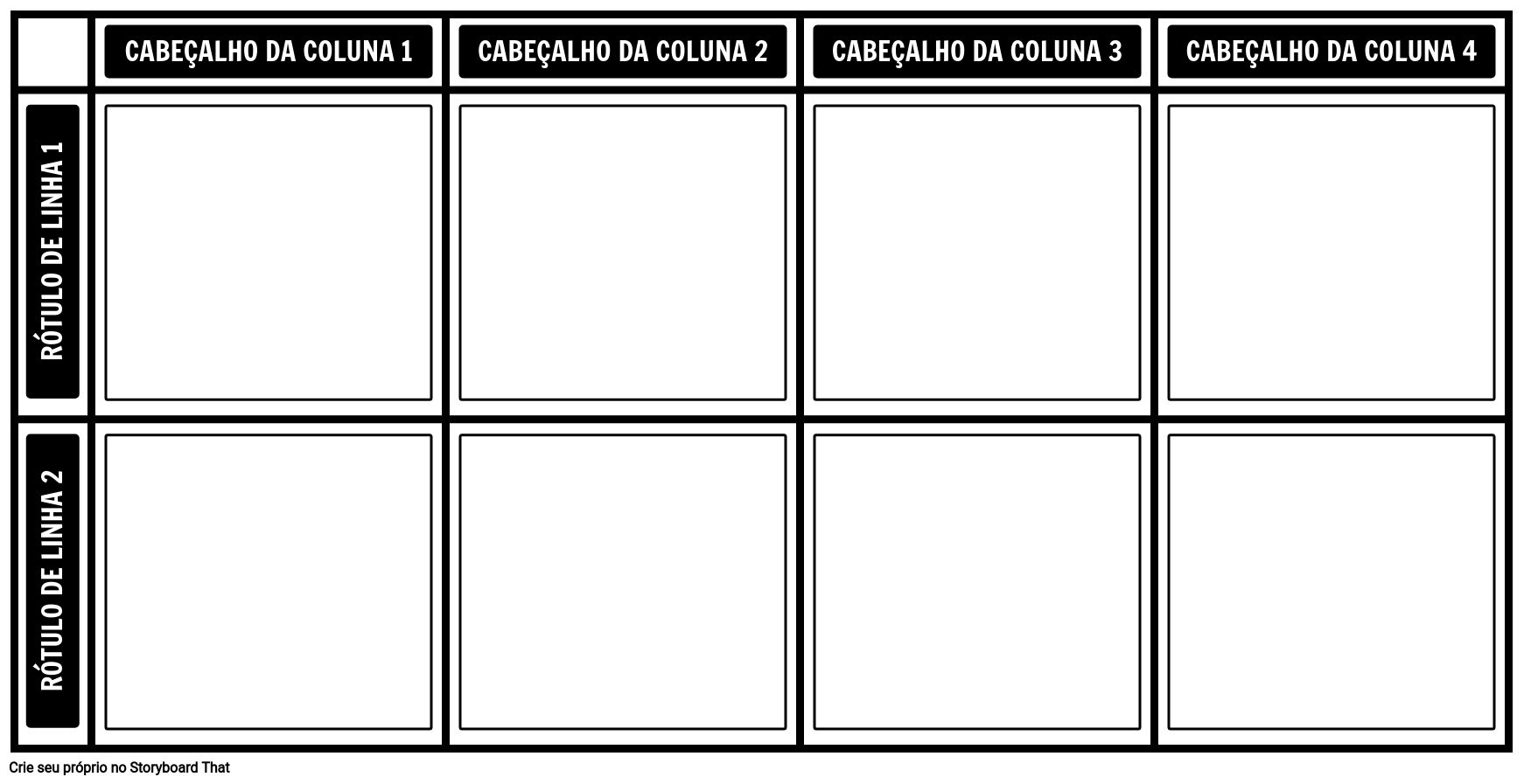 Carta 2x4 Em Branco Storyboard Por Pt Examples 5050