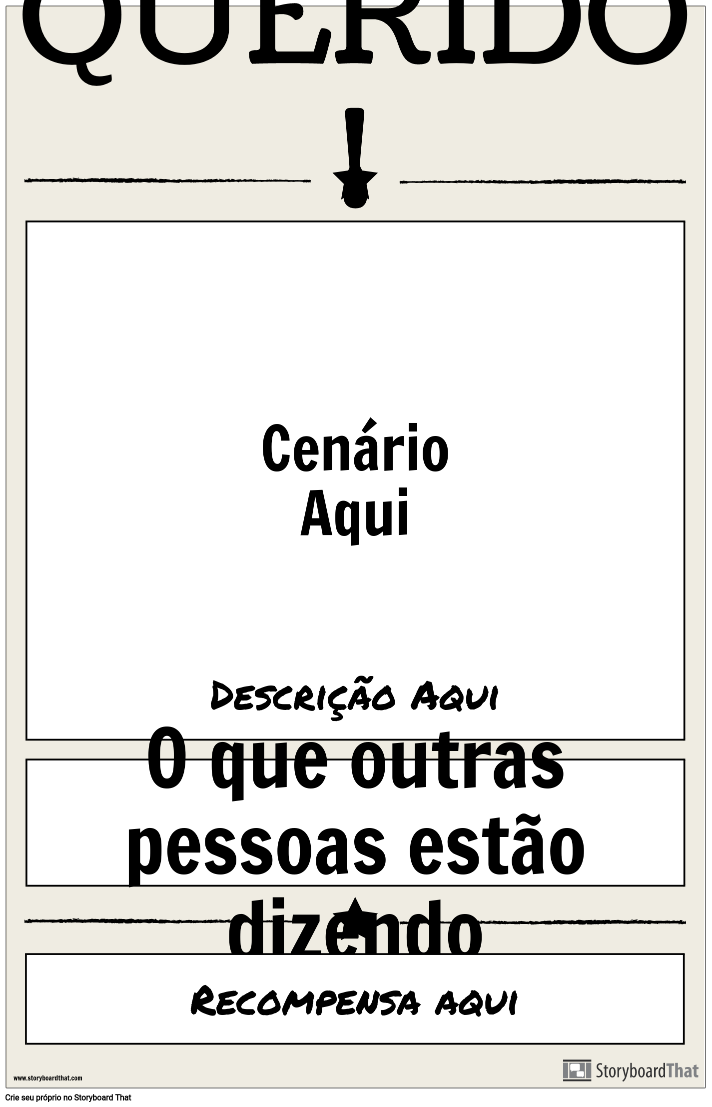 Modelo De Cartaz Em Branco Storyboard By Pt Examples 7979