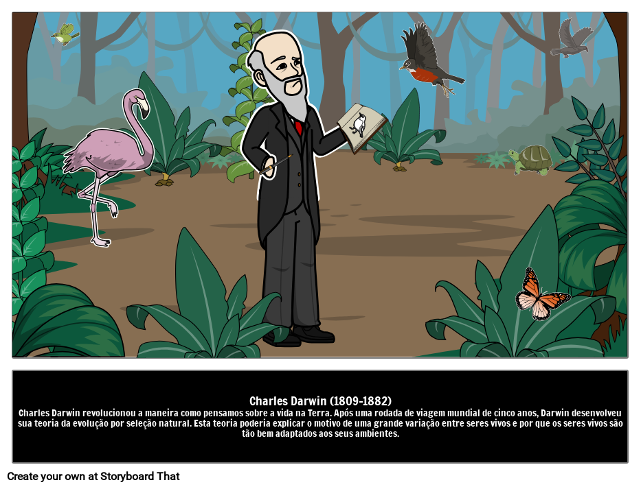 Charles Darwin Storyboard by ptexamples
