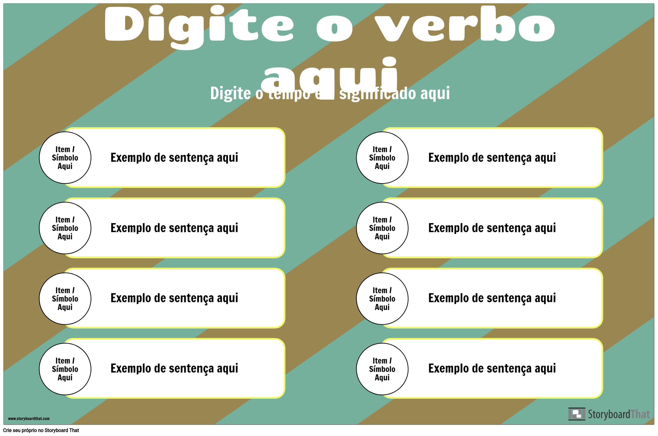 Conjugação de Verbos com Frases Storyboard por pt-examples