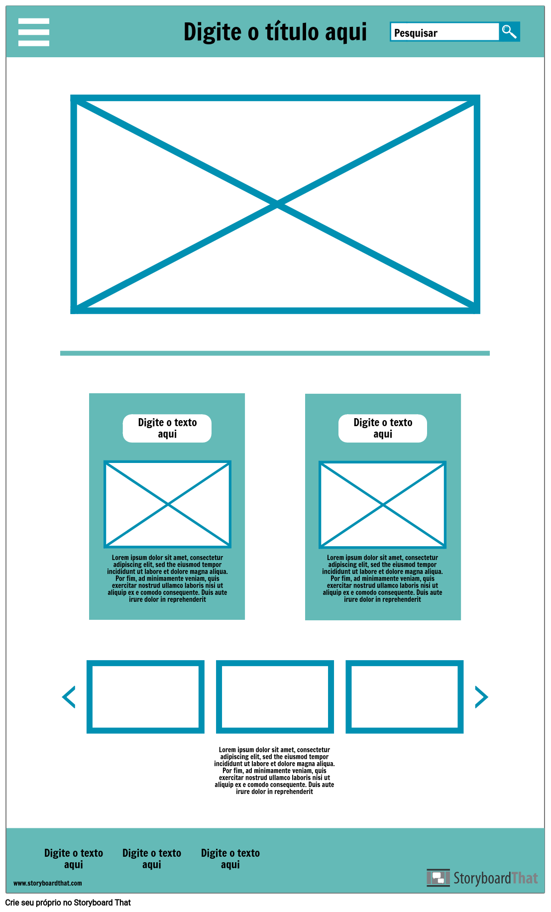 Diagrama Wireframe 3 Storyboard Por Pt Examples